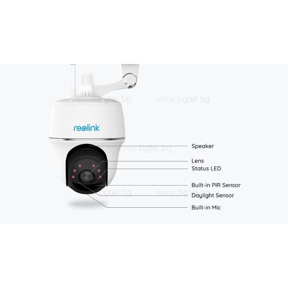 Argus B440 / Argus PT Ultra  - Безжична Pan/Tilt камера 8MP с вградена батерия, микрофон, слот за micro CD карта 