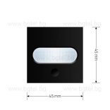 Механизъм PIR сензор за движение - ЧЕРЕН - LIVOLO C7-01RG-12/FCU-2BP