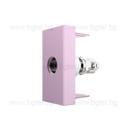   Механизъм единична TV розетка 1/2 - РОЗОВ - LIVOLO C7-1V-17