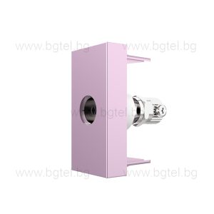 Механизъм единична TV розетка 1/2 - РОЗОВ - LIVOLO C7-1V-17
