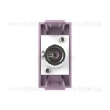 Механизъм единична TV розетка 1/2 - РОЗОВ - LIVOLO C7-1V-17