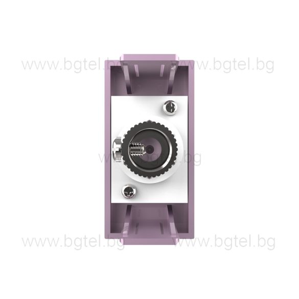 Механизъм единична TV розетка 1/2 - РОЗОВ - LIVOLO C7-1V-17