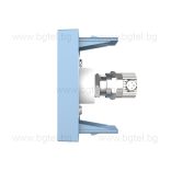 Механизъм единична TV розетка 1/2 - СИН - LIVOLO C7-1V-19