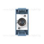 Механизъм единична TV розетка 1/2 - СИН - LIVOLO C7-1V-19