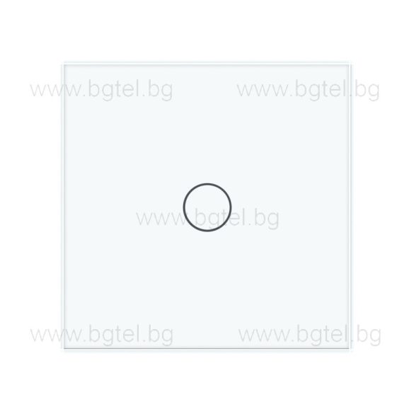 LIVOLO КРИСТАЛЕН ПАНЕЛ ЗА ЕДИНИЧЕН СЕНЗОРЕН МЕХАНИЗЪМ - БЯЛ C7-C1-11