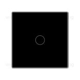 LIVOLO КРИСТАЛЕН ПАНЕЛ ЗА ЕДИНИЧЕН СЕНЗОРЕН МЕХАНИЗЪМ - ЧЕРЕН - C7-C1-12