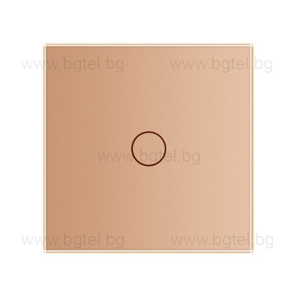 LIVOLO КРИСТАЛЕН ПАНЕЛ ЗА ЕДИНИЧЕН СЕНЗОРЕН МЕХАНИЗЪМ - ЗЛАТЕН - C7-C1-13