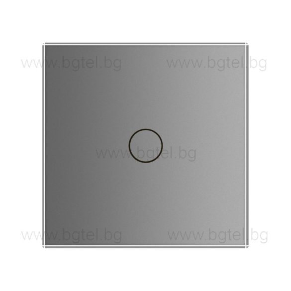 LIVOLO КРИСТАЛЕН ПАНЕЛ ЗА ЕДИНИЧЕН СЕНЗОРЕН МЕХАНИЗЪМ - СИВ - C7-C1-15