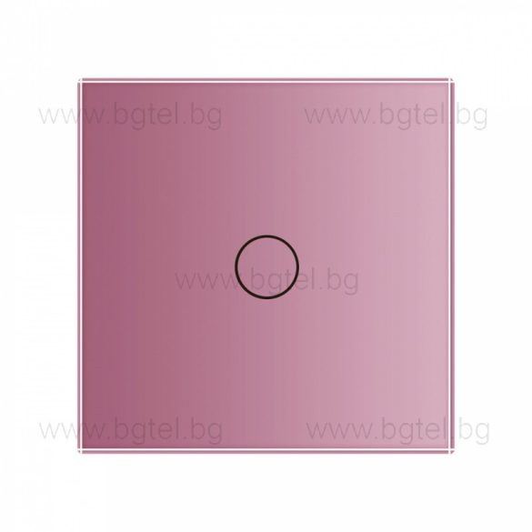 LIVOLO КРИСТАЛЕН ПАНЕЛ ЗА ЕДИНИЧЕН СЕНЗОРЕН МЕХАНИЗЪМ - РОЗОВ - C7-C1-17