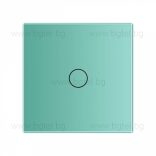 LIVOLO КРИСТАЛЕН ПАНЕЛ ЗА ЕДИНИЧЕН СЕНЗОРЕН МЕХАНИЗЪМ - ЗЕЛЕН - C7-C1-18