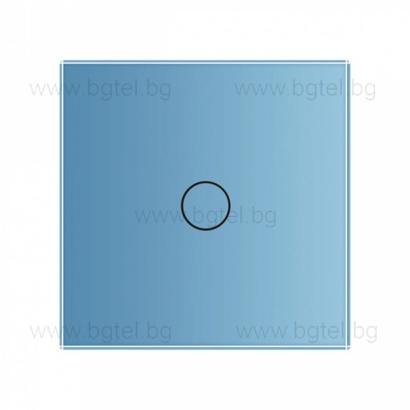 LIVOLO КРИСТАЛЕН ПАНЕЛ ЗА ЕДИНИЧЕН СЕНЗОРЕН МЕХАНИЗЪМ - СИН - C7-C1-19