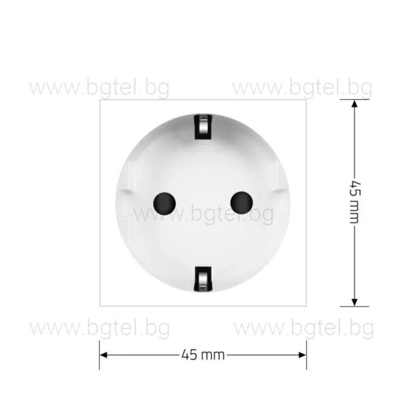 Механизъм единичен контакт - бял LIVOLO C7-C1EU-11