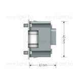 Механизъм единичен контакт - бял LIVOLO C7-C1EU-11