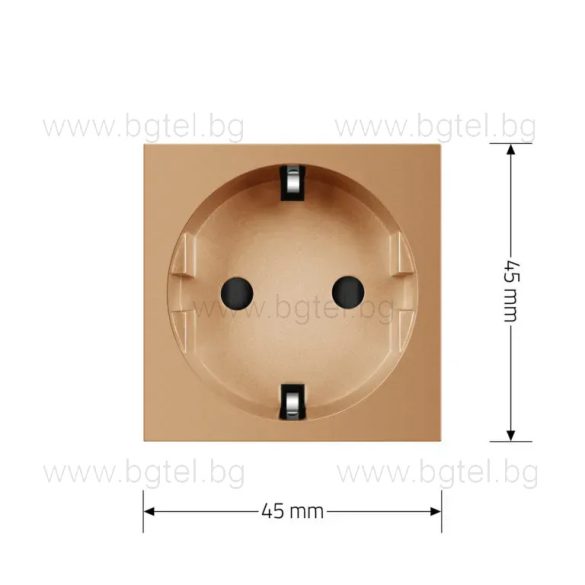 Механизъм единичен контакт - златен LIVOLO C7-C1EU-13