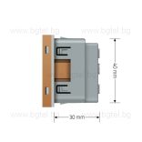 Механизъм единичен контакт - златен LIVOLO C7-C1EU-13