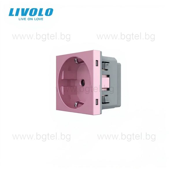 Механизъм единичен контакт - Розов LIVOLO C7-C1EU-17