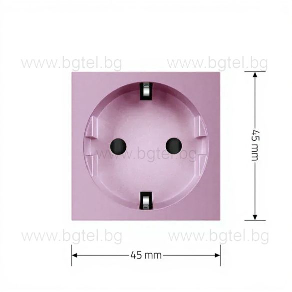 Механизъм единичен контакт - Розов LIVOLO C7-C1EU-17