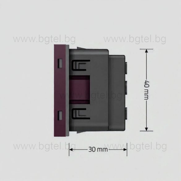 Механизъм единичен контакт - Розов LIVOLO C7-C1EU-17
