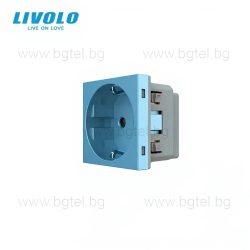   Механизъм единичен контакт - син LIVOLO C7-C1EU-19