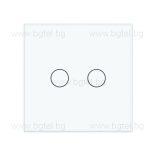 LIVOLO KРИСТАЛЕН ПАНЕЛ ЗА ДВОЕН СЕНЗОРЕН МЕХАНИЗЪМ - БЯЛ - C7-C2-11