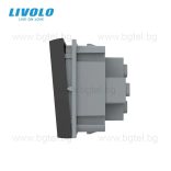 МЕХАНИЗЪМ ЗА ЕДИНИЧЕН БУТОН LIVOLO - ЧЕРЕН - C7-K1H-12