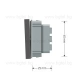 МЕХАНИЗЪМ ЗА ЕДИНИЧЕН БУТОН LIVOLO - СИВ - C7-K1H-15