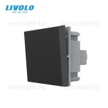 МЕХАНИЗЪМ ЗА ЕДИНИЧЕН КЛЮЧ LIVOLO - ЧЕРЕН - C7-K1S-12