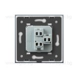 МЕХАНИЧЕН КЛЮЧ ЕДИНИЧЕН / ДЕВИАТОРЕН С КРИСТАЛНА РАМКА LIVOLO СХ.1/СХ.6 ЗЛАТИСТ - C7-K1S-13+SR-13