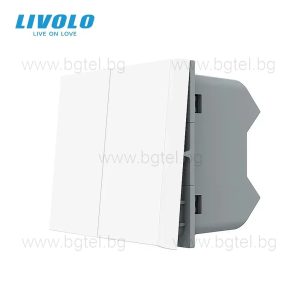 МЕХАНИЗЪМ ЗА МЕХАНИЧЕН СЕРИЕН / ДЕВИАТОРЕН КЛЮЧ - LIVOLO - БЯЛ - C7-K2S-11