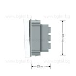 МЕХАНИЗЪМ ЗА МЕХАНИЧЕН СЕРИЕН / ДЕВИАТОРЕН КЛЮЧ - LIVOLO - БЯЛ - C7-K2S-11