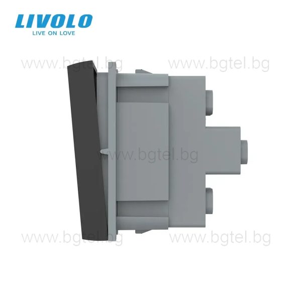 МЕХАНИЗЪМ ЗА ДВОЕН КЛЮЧ - LIVOLO - ЧЕРЕН - C7-K2S-12