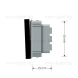 МЕХАНИЗЪМ ЗА ДВОЕН КЛЮЧ - LIVOLO - ЧЕРЕН - C7-K2S-12