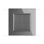 МЕХАНИЧЕН СЕРИЕН / ДЕВИАТОРЕН КЛЮЧ С КРИСТАЛНА РАМКА LIVOLO СХ.5 СИВ - C7-K2S-15+SR-15