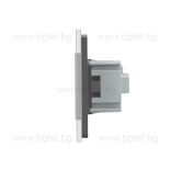 LIVOLO - ПЕТОРЕН КОНТАКТ СЪС СТЪКЛЕНА РАМКА - СИВ - C7-SR/SR/SR/SR/SR-15+5xC7C1EU-15