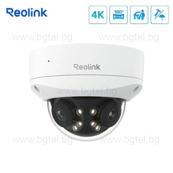 Duo 2V PoE / P737 - 4K (8MP) Панорамна IP PoE камера с вградено хибридно IR и бяло LED осветление