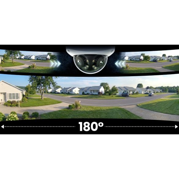 Duo 3V PoE / P757 - 8K (16MP) Панорамна IP PoE камера с вградено хибридно IR и бяло LED осветление