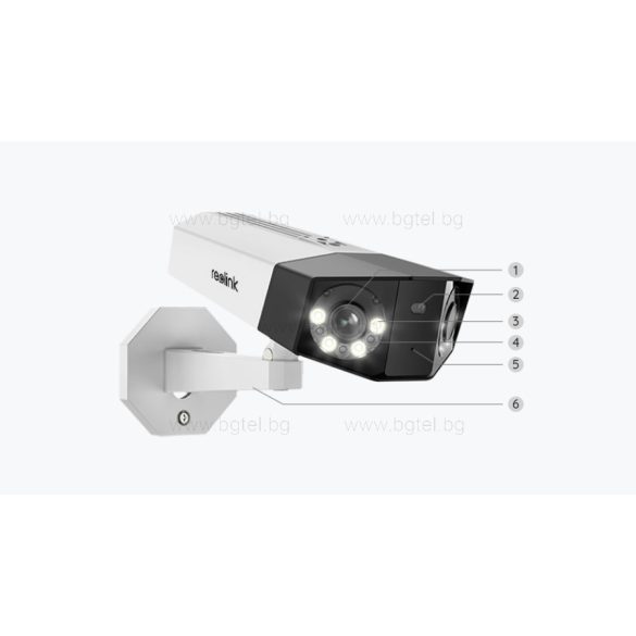 Reolink Duo P750 / Duo 3 POE - 8K (16MP) Панорамна IP PoE камера с вградено хибридно IR и бяло LED осветление