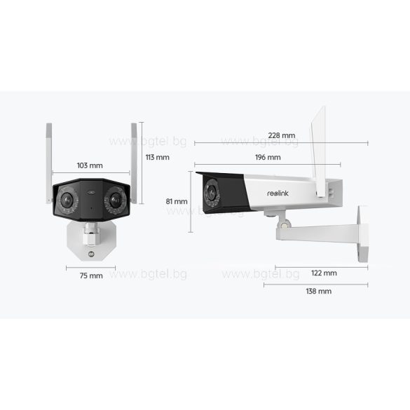 Reolink Duo WIFI - 4MP Безжична (WiFi) панорамна камера