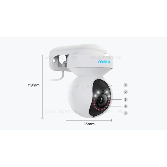 E540 / Е1 OUTDOOR - 5MP Безжична (PTZ) камера за външен монтаж с 3Х оптичен зуум