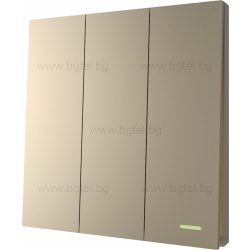   Безжичен кинетичен ключ EBELONG - троен златен - EА1365