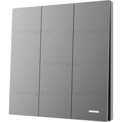   Безжичен кинетичен ключ EBELONG - троен сив - EА1387