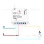 БЕЗЖИЧЕН 2.4G WIFI + 433MHz RF SMART TRIAC ДИМЕР EBELONG ERC2203-W