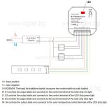 БЕЗЖИЧЕН 2.4G WIFI RGBW КОНТРОЛЕР EBELONG ERC2205-W
