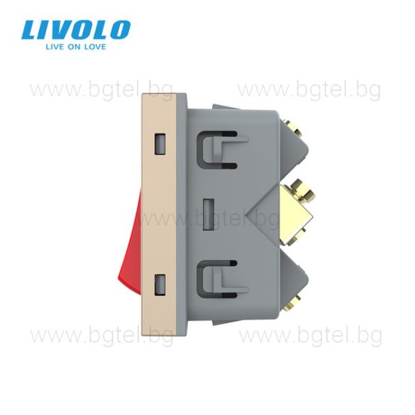 МЕХАНИЗЪМ - МЕХАНИЧЕН КЛЮЧ ЗА БОЙЛЕР 20А - ЗЛАТИСТ - FCMKV20A-2AP