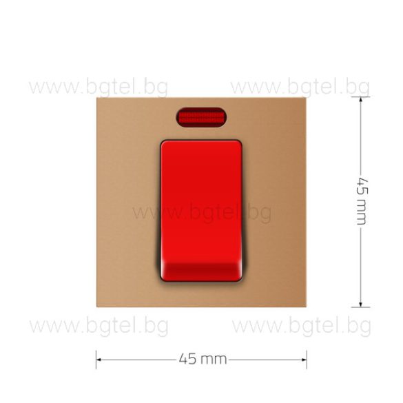 МЕХАНИЗЪМ - МЕХАНИЧЕН КЛЮЧ ЗА БОЙЛЕР 20А - ЗЛАТИСТ - FCMKV20A-2AP