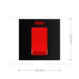 МЕХАНИЗЪМ - МЕХАНИЧЕН КЛЮЧ ЗА БОЙЛЕР 20А - ЧЕРЕН - FCMKV20A-2BP