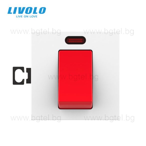 МЕХАНИЗЪМ - МЕХАНИЧЕН КЛЮЧ ЗА БОЙЛЕР 20А - БЯЛ - FCMKV20A-2WP