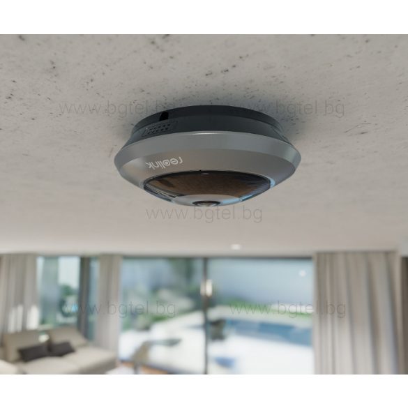 FE-W 6MP 360° WiFi Панорамна Fisheye камера с вградена сирена, SD карта и микрофон