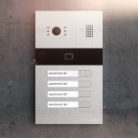 ВЪНШЕН ПАНЕЛ ЗА 4 АБОНАТА С КОНТРОЛ НА ДОСТЪП - SLINEX MA-04CRHD