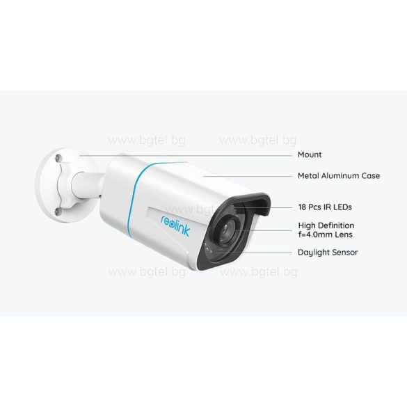 P330 / RLC-810A - 8MP (4K) външна IP камера с детекция на хора/автомобили